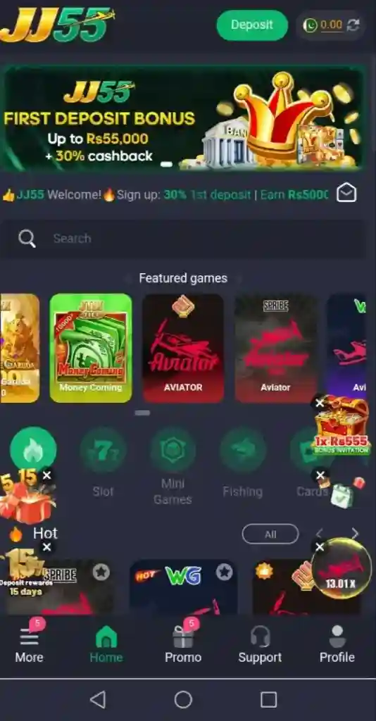 JJ55 Game Real Money App free for Online Earning in Pakistan 2